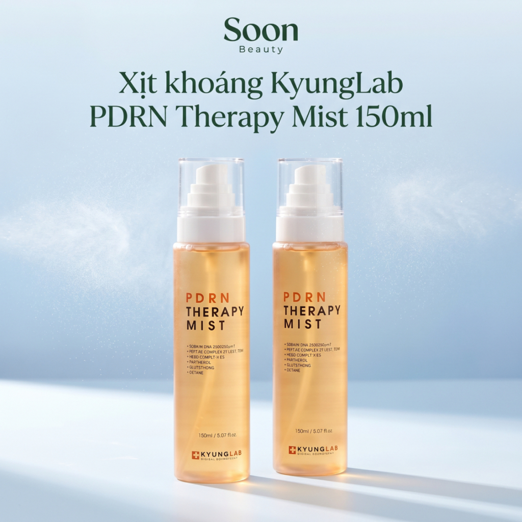 Xịt khoáng kyunglab pdrn therapy mist 150ml dưỡng ẩm phục hồi da ngăn ngừa lão hóa - Soon Beauty