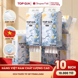 Khăn giấy rút Top Gia Mộc an treo tường đa năng 1000 tờ 4 lớp tặng 3 móc treo
