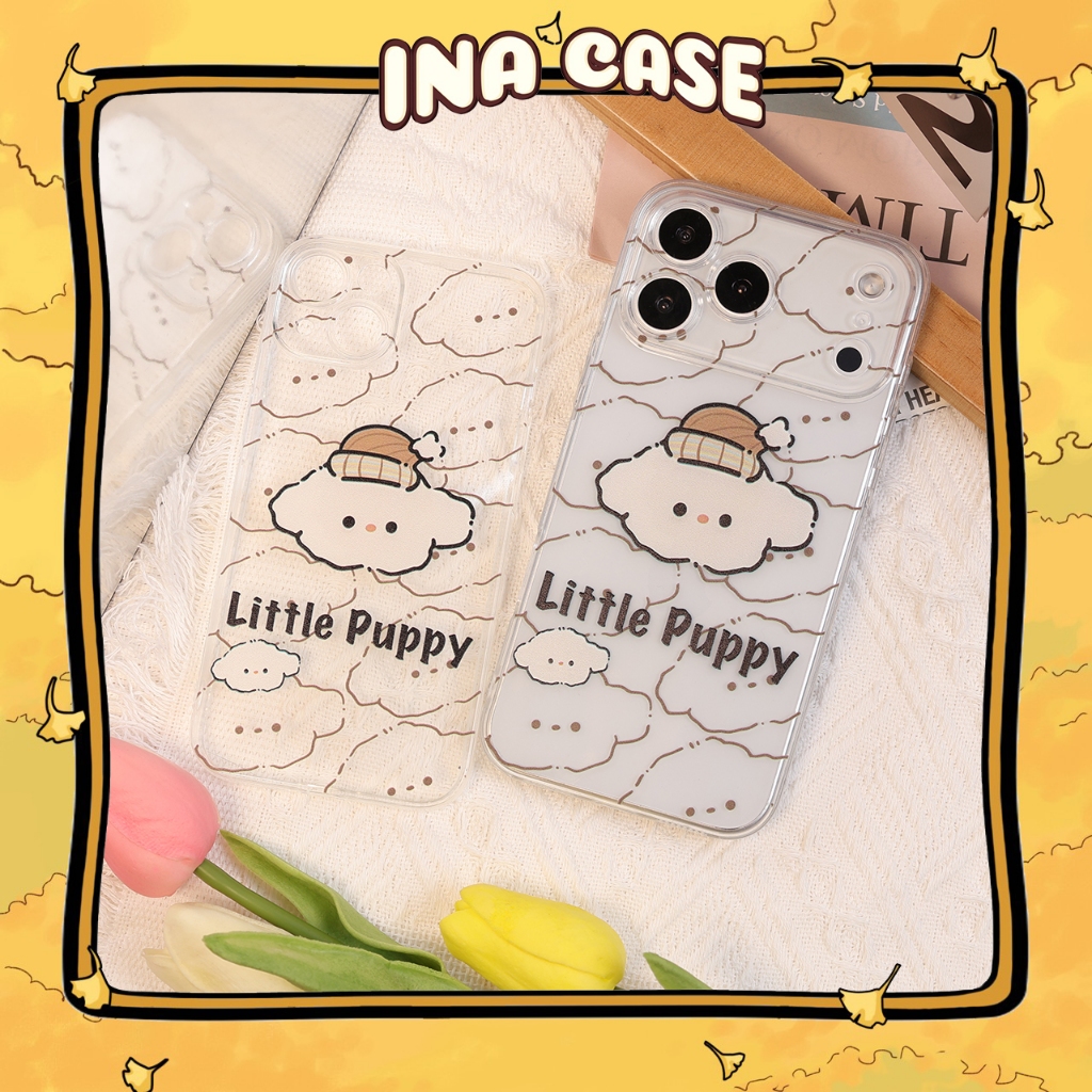 Ốp lưng điện thoại Trong Suốt Little Puppy cho iphone 17promax/ 17pro/ 17air/ 17/ 16promax/ 16pro/ 16plus/ 16/ 15promax