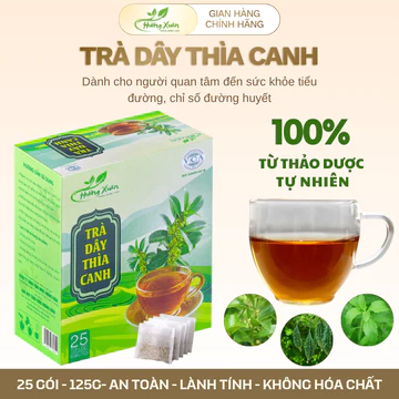 (Mua 3 tặng 1) Trà dây thìa canh Hương Xuân, trà thảo dược thiên nhiên tốt cho sức khỏe tiểu đường