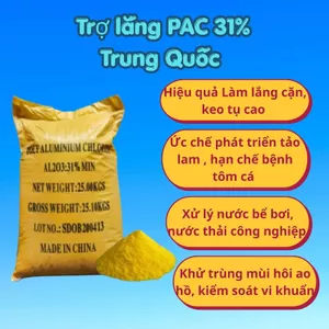 PAC trung quốc 31%, PAC Vàng, Chất Keo Tụ Xử Lý Nước Hồ Bơi, Nước Thải