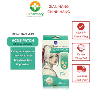 Miếng Dán Mụn Acne Patch Không Thấm Nước Chính Hãng, Hộp 36c