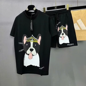 Bộ Hè Cộc Nam D>G BULL Bảnh bao Xịn Sò Lên Forrm Dáng Bao đẹp Vải 85% Cotton Mịn, Bộ Hè Hàng Tuyển Hạng Sang Đỉnh