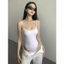 Áo Bodysuit Hai Dây Phối Viền Ren Ôm Body Cá Tính RANSHI Sexy Chất Cotton Mềm Mát - RBS051
