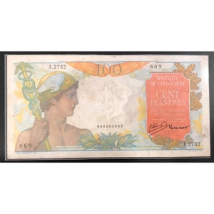 Sưu Tầm Đông Dương 100 đồng 1954 Quản Tượng
