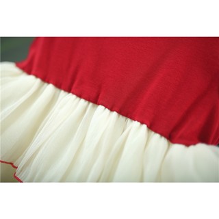 Váy thun cotton xòe tầng cho bé gái dự tiệc 6th-2 tuổi phong cách Hàn D1320 Bí Ngô Nhỏ