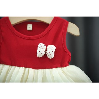 Váy thun cotton xòe tầng cho bé gái dự tiệc 6th-2 tuổi phong cách Hàn D1320 Bí Ngô Nhỏ