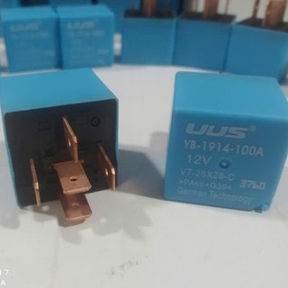 Rơ Le 5 Chân 100A, Rơ Le Xanh USS 12V-24V Dùng Cho Ô Tô- Xe Máy.D