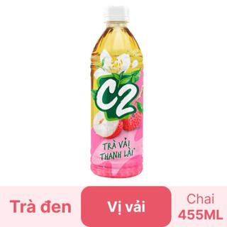 Lốc 6 chai hồng trà C2 vị vải 455ml
