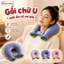 Gối Chữ U Sưởi Ấm Cổ Vai Gáy HomeMate – Túi Chườm Nóng Giữ Nhiệt 5H, Lót Nhung Mịn Thư Giãn Giảm Đau Mỏi