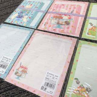 VPP Nhật Bản 🇯🇵 Giấy viết thư Kèm Bao thư mẫu bạn Thú Nhỏ Cute ♥ Made in Japan ♥ Letter Set Pet friends