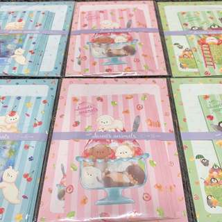 VPP Nhật Bản 🇯🇵 Giấy viết thư Kèm Bao thư mẫu bạn Thú Nhỏ Cute ♥ Made in Japan ♥ Letter Set Pet friends