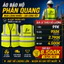 Áo Phản Quang Công Trình Cao Cấp Có Túi | Áo Bảo Hộ Lao Động Kỹ Sư