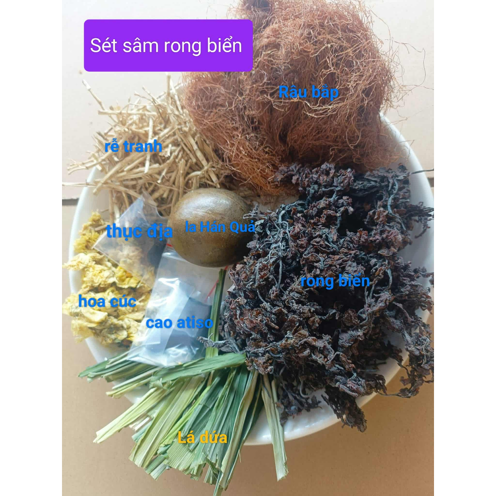 Combo Sâm Rong Biển 8 Vị – Nấu 10 Lít Tiện Lợi, Dễ Nấu, thơm ngon thanh nhiệt