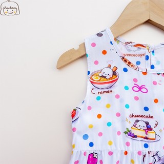 Váy Lanh bé gái, Đầm Lanh bé gái sát nách dáng suông ChuChoaKids [VBC26]
