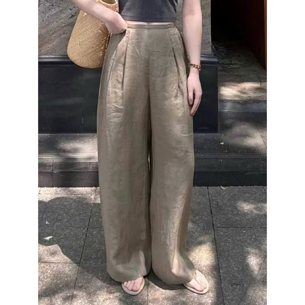 𝗖𝗼𝗽𝘆 𝗣𝗮𝗻𝘁𝘀- Quần Linen ống xuông LINEN TƯNG