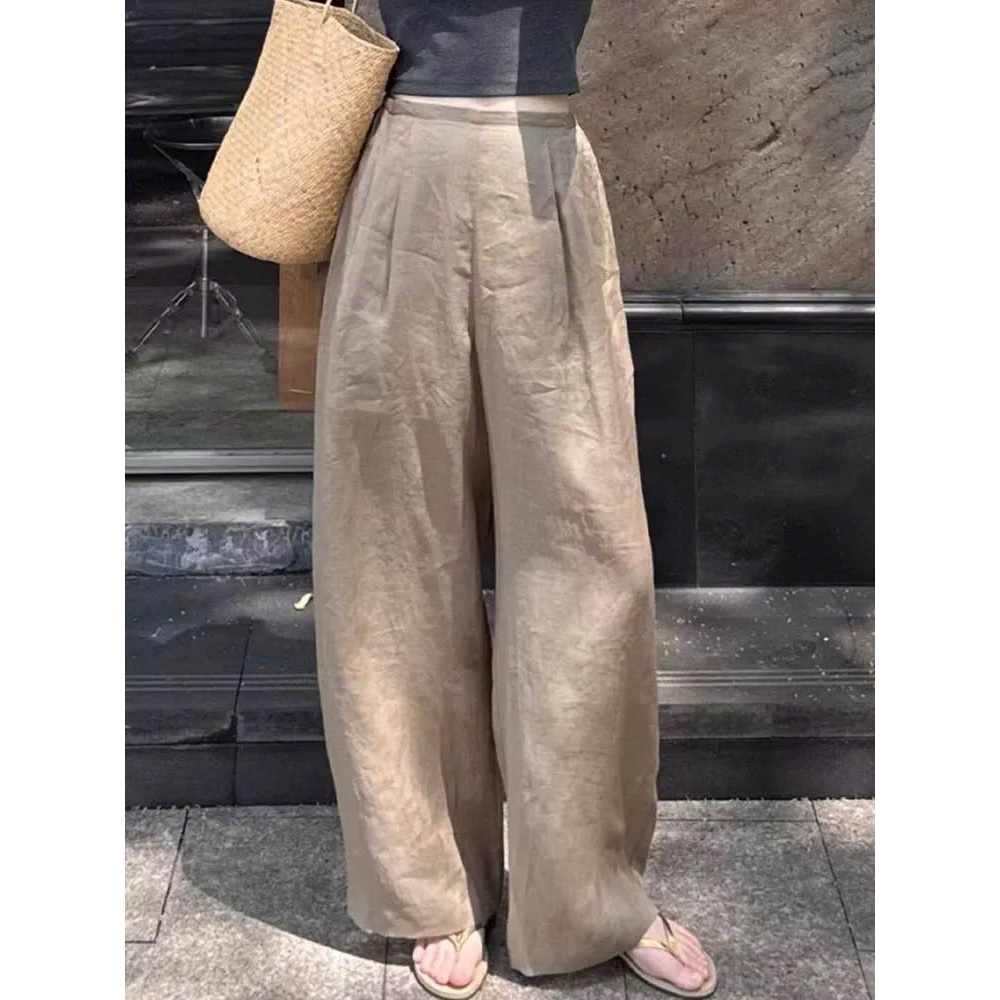 𝗖𝗼𝗽𝘆 𝗣𝗮𝗻𝘁𝘀- Quần Linen ống xuông LINEN TƯNG