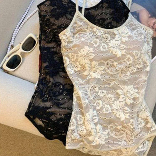 Áo ren hai dây ÔM BODY SUIT phong cách Nữ Tính Quyến rũ SEXY