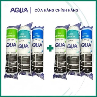 Combo 3-8 lõi lọc nước AQUA chính hãng hiệu quả vượt trội cho máy Kangaroo Karofi Sunhouse Aqua