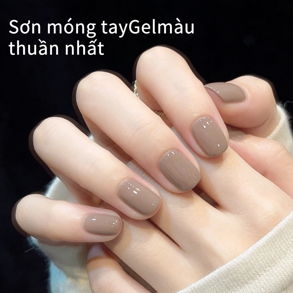 XEIJAYI 10ml - Sơn móng tay dạng gel màu nâu nude mới, độ bóng lâu trôi, thích hợp sử dụng tại nhà.