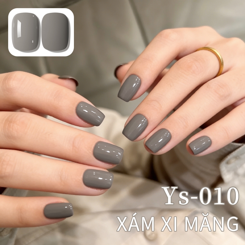 XEIJAYI 10ml - Sơn móng tay dạng gel màu xám xi măng cổ điển, bền màu và thích hợp sử dụng tại salon