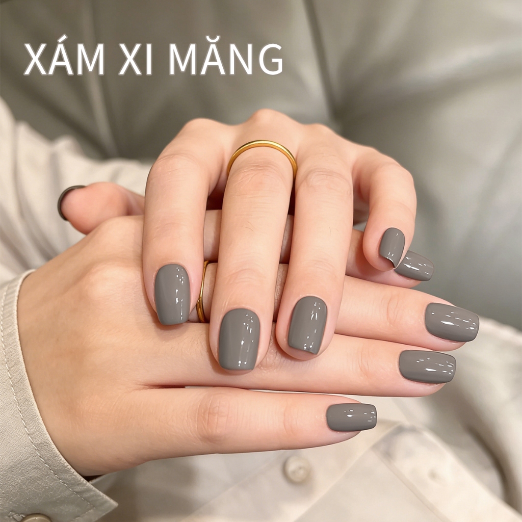 XEIJAYI 10ml - Sơn móng tay dạng gel màu xám xi măng cổ điển, bền màu và thích hợp sử dụng tại salon
