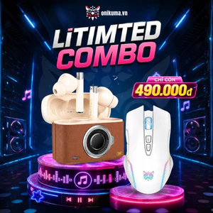 Combo Tai Nghe Bluetooth ONIKUMA T18 và Chuột Gaming Không Dây ONIKUMA CW905 RGB