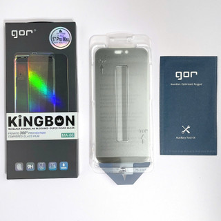 Kính Cường Lực Không Viền Đen Full Màn Hình Gor KiNGBON Không Lẹm Màn Hình Cho iPhone