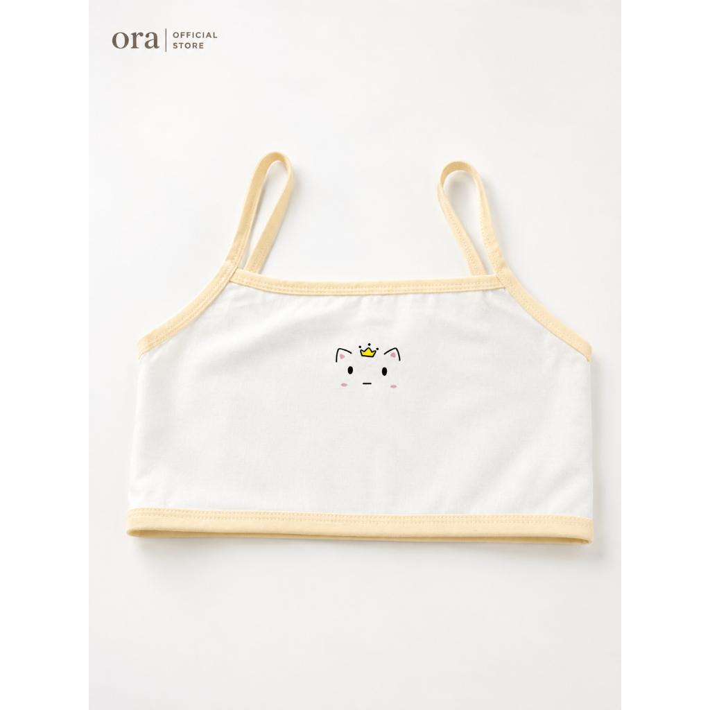 Áo Lá Bé Gái 100% Cotton Mềm Mại Thoáng Mát Dây Hai Quai Cho Bé Size M L XL