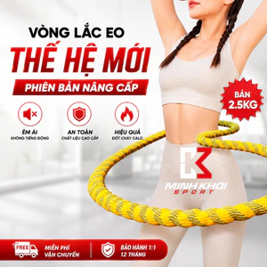 2.5Kg Vòng Lắc Eo Thế Hệ Mới Bản To Nặng Gia Tăng Sức Mạnh Giúp Định Hình Vòng Eo Thon Gọn