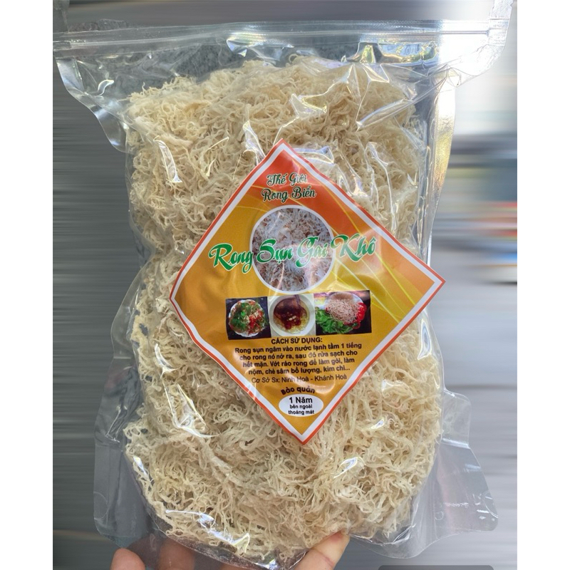 Rong sụn gai khô cứng - Rong sụn khô 7 nắng dùng làm gỏi, nấu chè