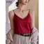 Combo 2 Áo Hai Dây Lụa Satin annie Cổ V 6046 Mặc Trong Vest Sang Chảnh, Mềm Mịn Thoáng Mát Dễ Phối Đồ