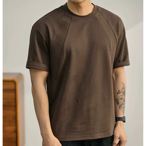 Áo thun cổ tròn nam Gao studio form regular vải cotton mềm co giãn phong cách Hàn Quốc G026