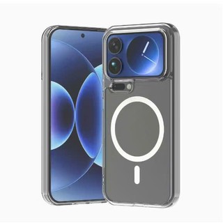 Ốp Lưng Xiaomi Lưng PC Viền Dẻo Chống Ố Màu Có Vòng Sạc Nam Châm Siêu Chặt Xiaomi 17Pro Max/17Ultra