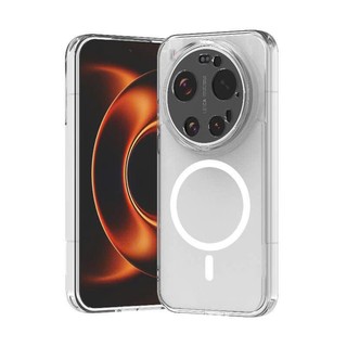 Ốp Lưng Xiaomi Lưng PC Viền Dẻo Chống Ố Màu Có Vòng Sạc Nam Châm Siêu Chặt Xiaomi 17Pro Max/17Ultra