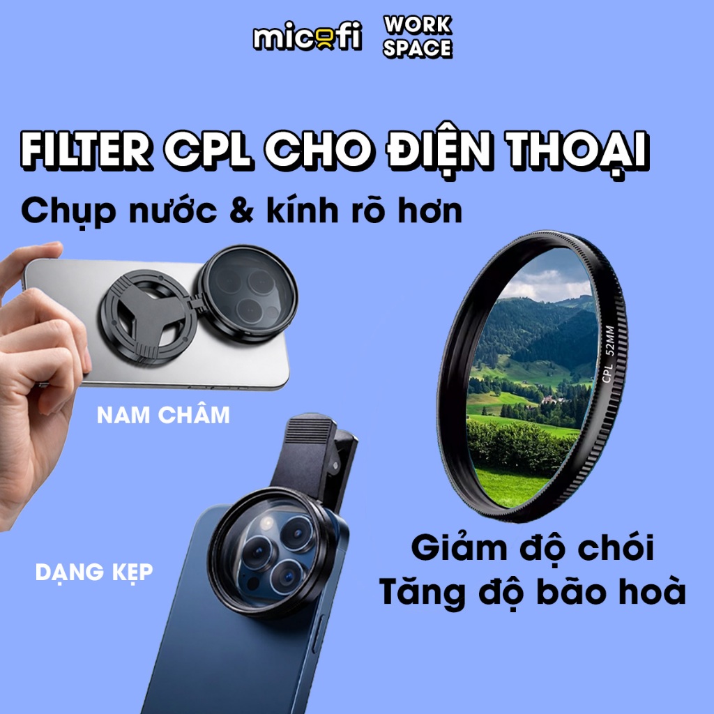 Filter Cpl Micofi Ống Kính Chụp Ảnh Cho Điện Thoại Cpl Filter Kính Chụp ...