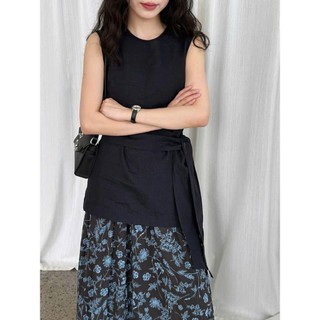 𝗛𝗮𝘁𝗿𝗮𝗻 𝗟𝗶𝗻𝗲𝗻-|LYLINEN| Áo Linen cộc tay kèm tà