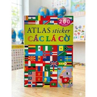 Sách - ATLAS sticker CÁC LÁ CỜ - Hơn 200 Sticker - ndbooks