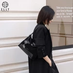 [TẶNG QUÀ TRUNG THU 599K] Túi xách nữ da thật ELLY ET216 đeo vai đeo chéo công sở cao cấp — ảnh 2