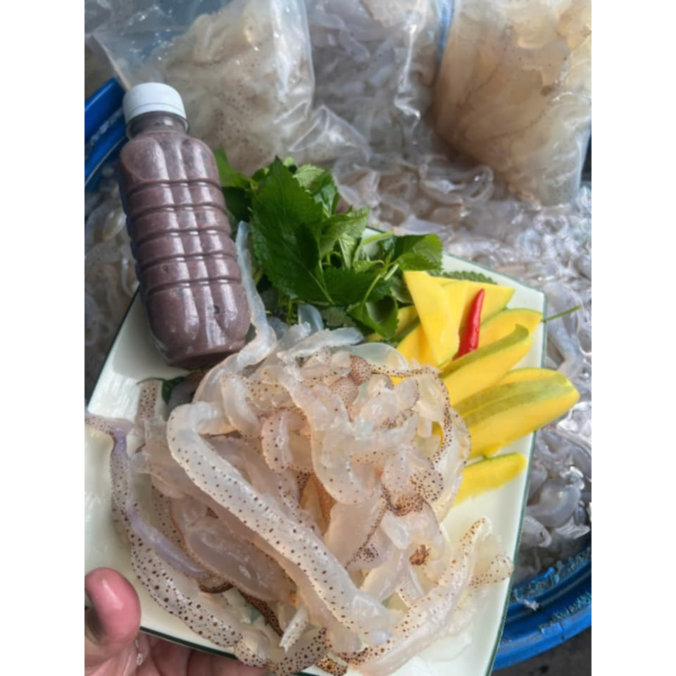 Túi 1kg thân sứa dùng ăn liền không mặn - ship hoả tốc khu vực HCM