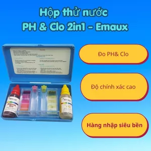 Bộ Test Nước Hồ Bơi Emaux, Bộ Test pH Và Clo 2in1, Bộ Kit Test Nước Bể Bơi - CE029