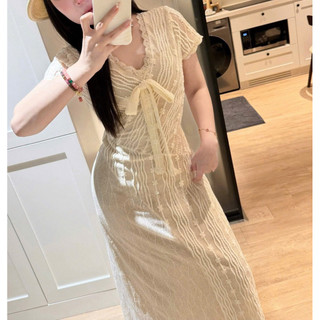 •𝙆𝙞𝙣𝙜𝙨𝙝𝙤𝙥𝙗𝙚𝙖𝙪𝙩𝙮•Váy Ren Body Nơ Tiểu Thư QC