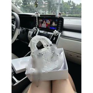 Túi xách D Ladyy DA LÌ size 14-18-20 cm tặng kèm CHÙM CHARM sang chảnh