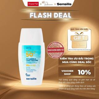 Kem Chống Nắng Mỏng Nhẹ Dưỡng Ẩm Và Bảo Vệ Da Sensilis Water Fluid SPF50+ 40ml