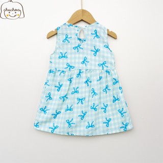 Váy Lanh bé gái, Đầm Lanh bé gái sát nách dáng suông ChuChoaKids [VBC26]