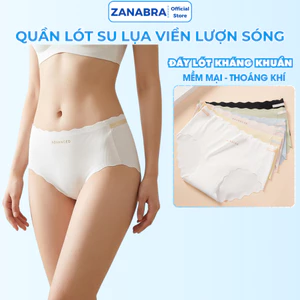 Combo 3 Quần Lót Nữ Thun Lạnh, Quần Lót Su Gân Lượn Sóng ZANABRA L8368