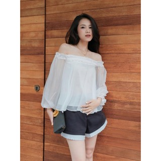 Quần Short Nữ COSAH Basic Phối Bèo Thời Trang GOÛT DE JUN