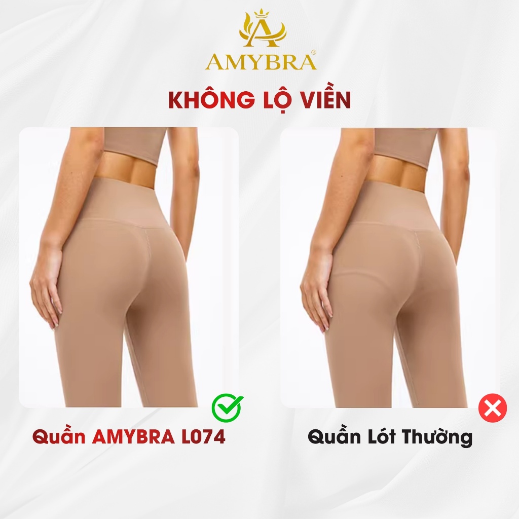 Combo Quần Lót Nữ AMYBRA Su Mịn Thoáng Khí, Set Quần Chip Nữ Cạp Cao Đáy Dán Kháng Khuẩn L074