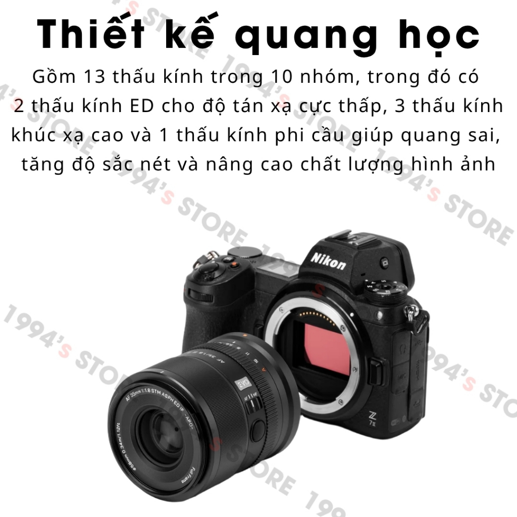 Ống kính Viltrox 35mm F1.8 Mark II AF EVO APO - Lens đa dụng có Auto Focus for Full-Frame dành cho Sony E/FE và Nikon Z | BigBuy360 - bigbuy360.vn