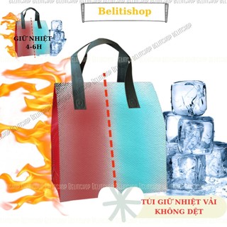 Combo 2 Túi Vải Không Dệt Giữ Nhiệt B30 Túi Đựng Đồ Ăn Bình Nước Bảo Vệ Môi Trường/ Túi Bảo Quản Hộp Cơm